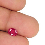 Natural Ruby 0.89 ct – Oval Cut, Pinkish Red, Untreated, IGI Certified