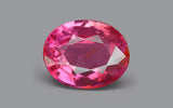 Natural Ruby 0.90 ct – Oval Cut, Pinkish Red, Untreated, IGI Certified