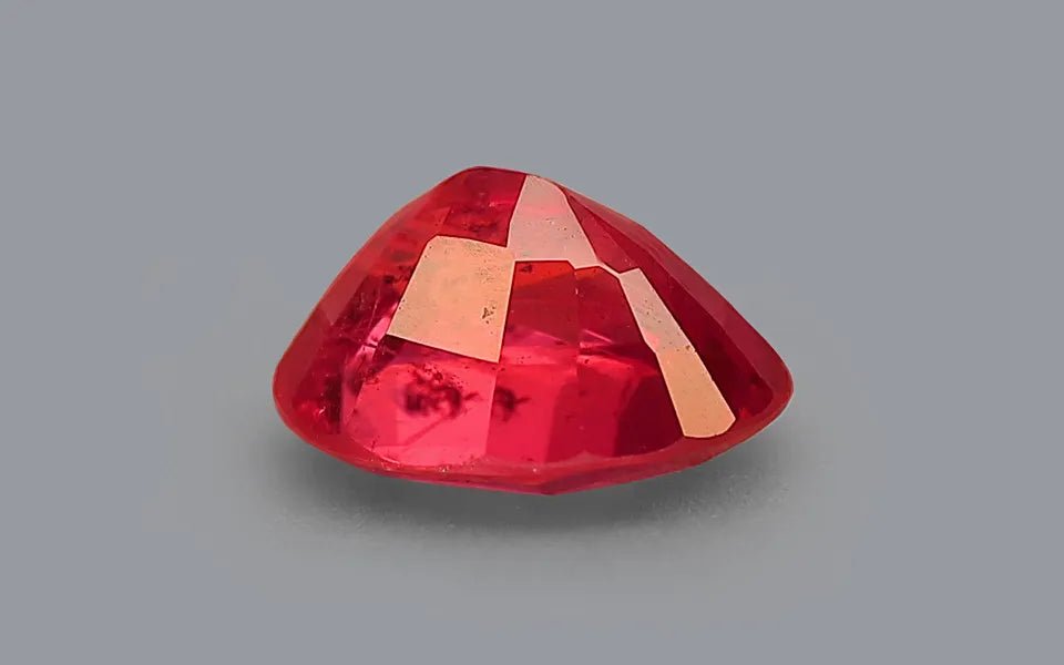 Natural Ruby 0.91 ct – Oval Cut, Pinkish Red, Unheated & Untreated, IGI Certified