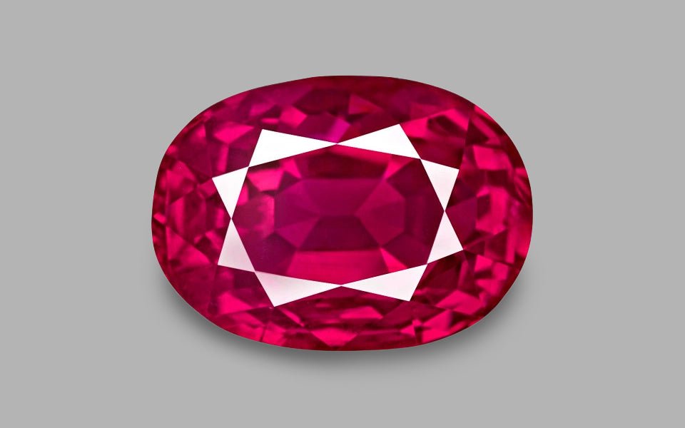 Natural Ruby 3.48 ct – Pinkish Red, Oval Cut, Untreated, Burma (Mogok), GRS Certified