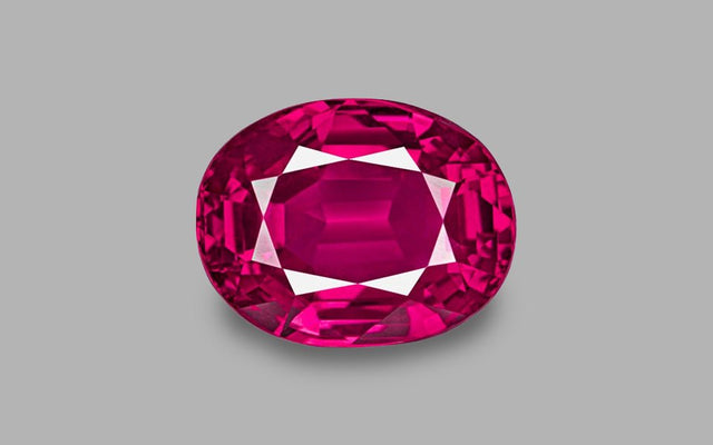 Natural Ruby 4.78 ct – Purple - Red, Oval Cut, Burma, GIA Certified