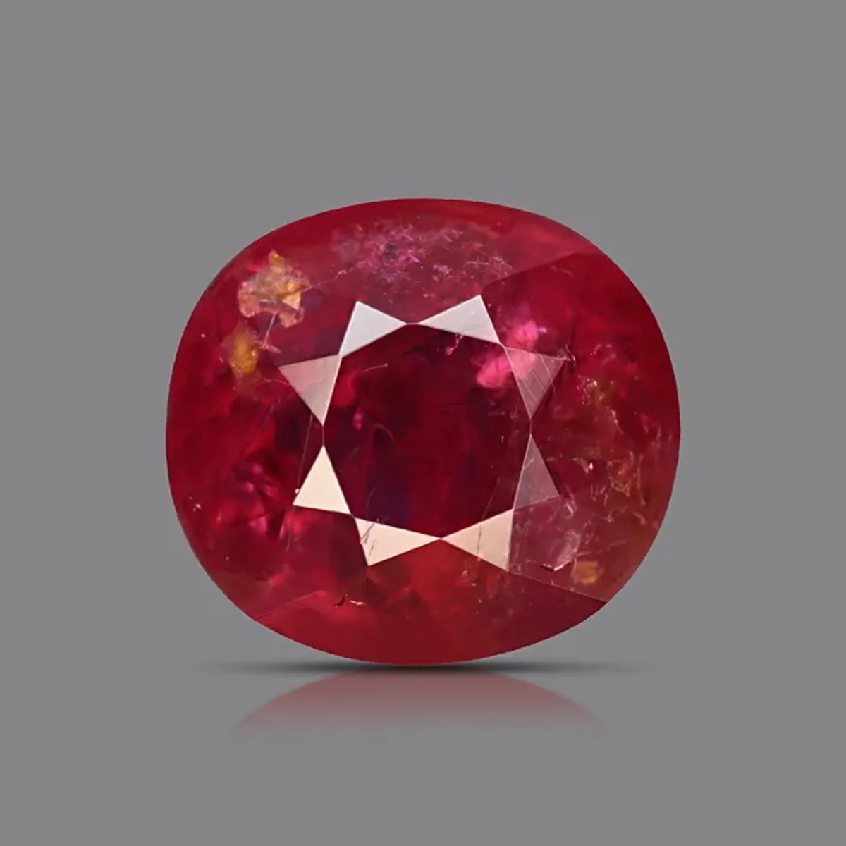 Natural ruby, pigeon blood, oval cut, 3.12 ct, loose gemstone.