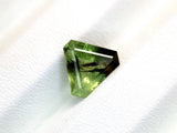 Natural Rutiled Peridot 2.85 ct – Green, Trillion Cut, Untreated