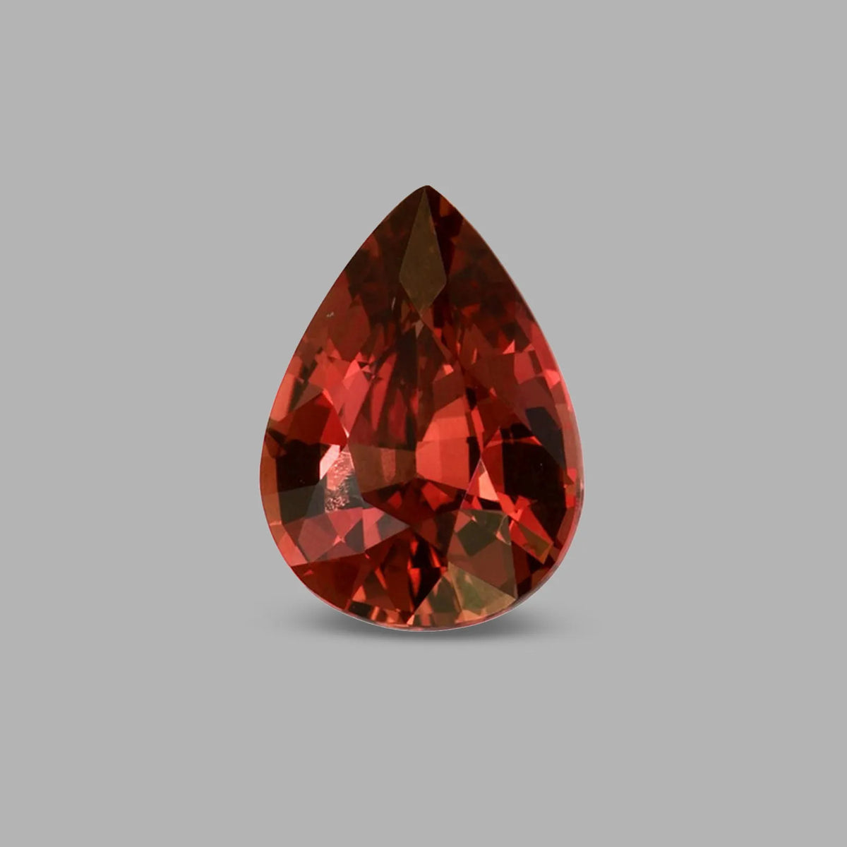 Natural sapphire, padparadscha, pear cut, 3.11 ct, loose gemstone.