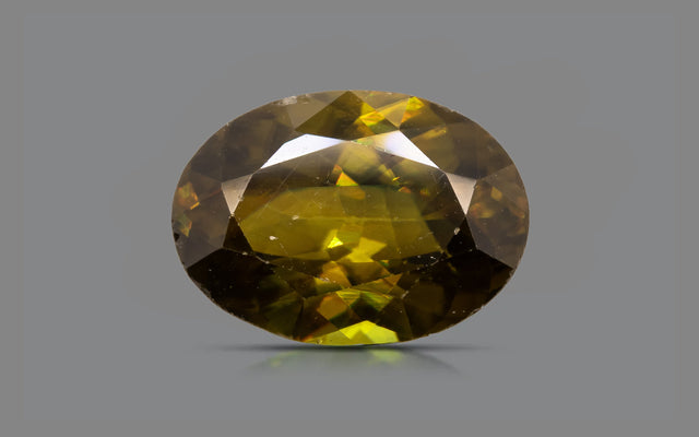 Natural Sphene (Titanite) 3.01 ct – Oval Cut, Untreated