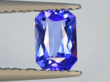 Natural Tanzanite 0.90 ct – Emerald Cut, Heated