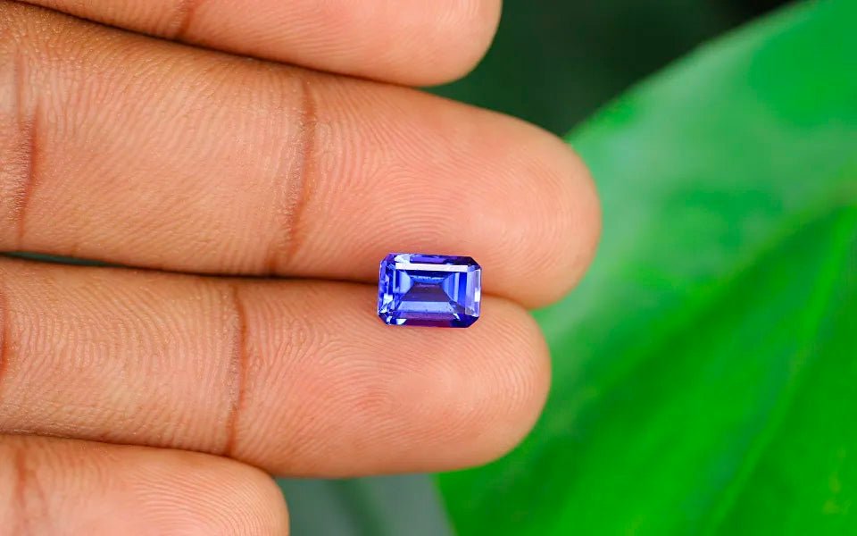 Natural Tanzanite 1.74 ct – Emerald Cut, Heated, IGI Certified