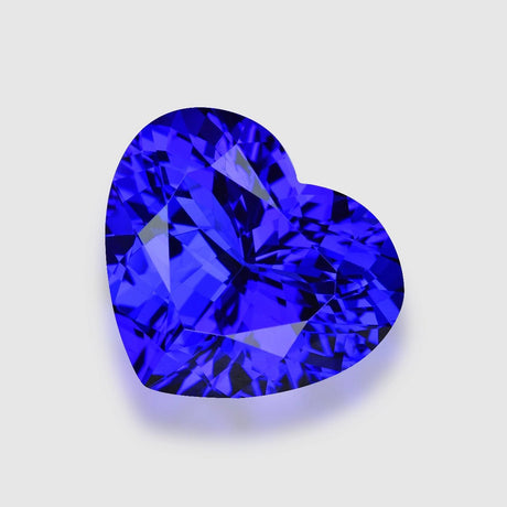 Natural Tanzanite 6.60 ct – Heart Cut, Purplish Blue