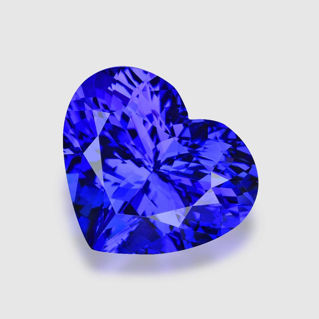 Natural Tanzanite 9.02 ct – Heart Cut, Purplish Blue