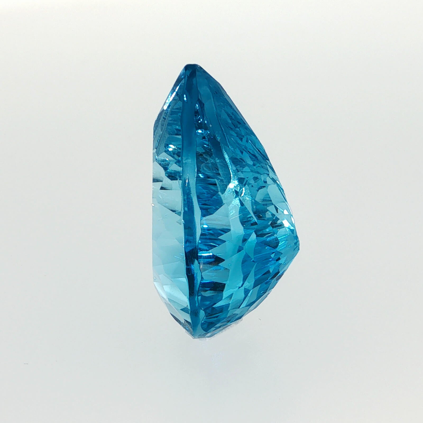 30.15 ct Swiss Blue Topaz pear cut eye clean loose gemstone
