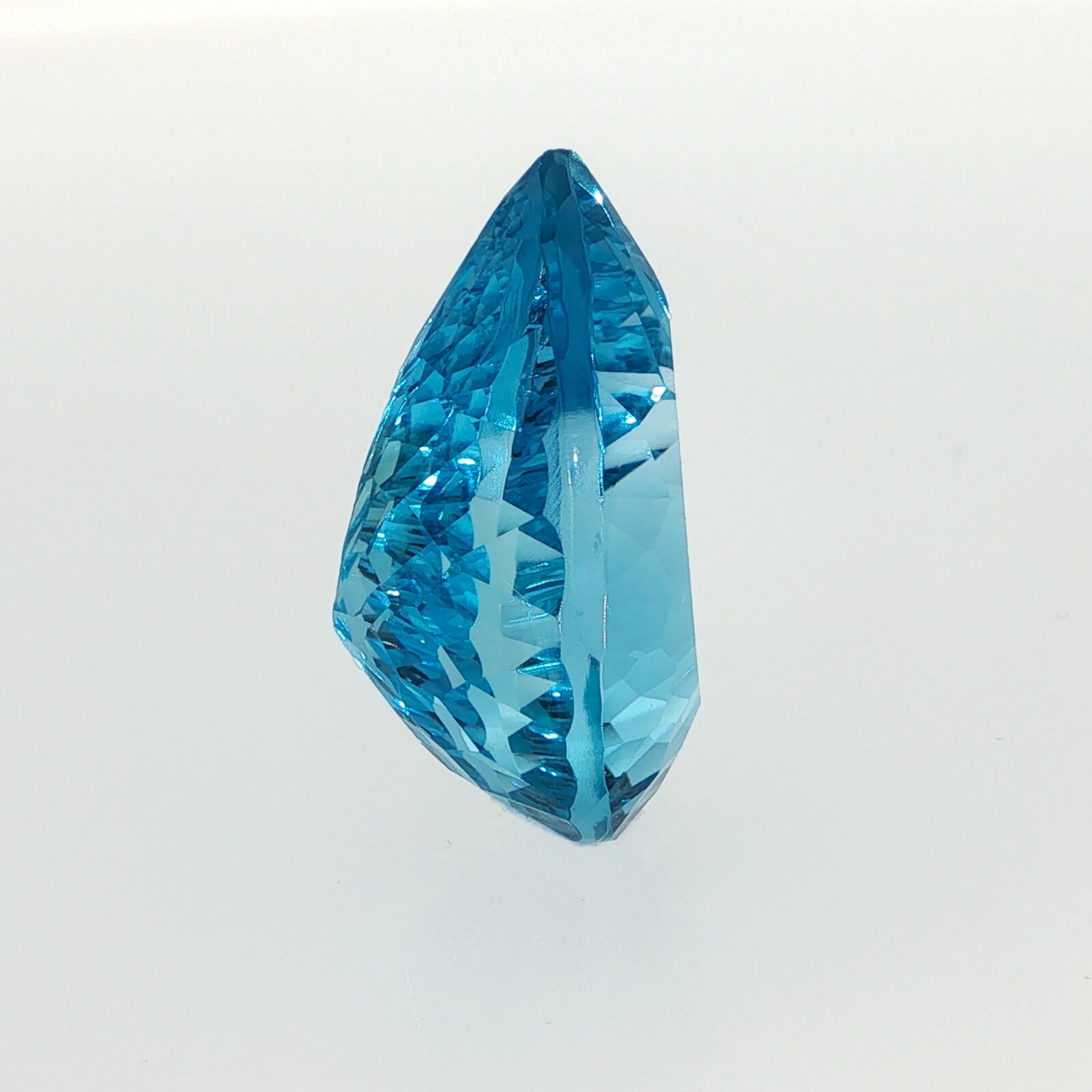 30.15 ct Swiss Blue Topaz pear cut eye clean loose gemstone