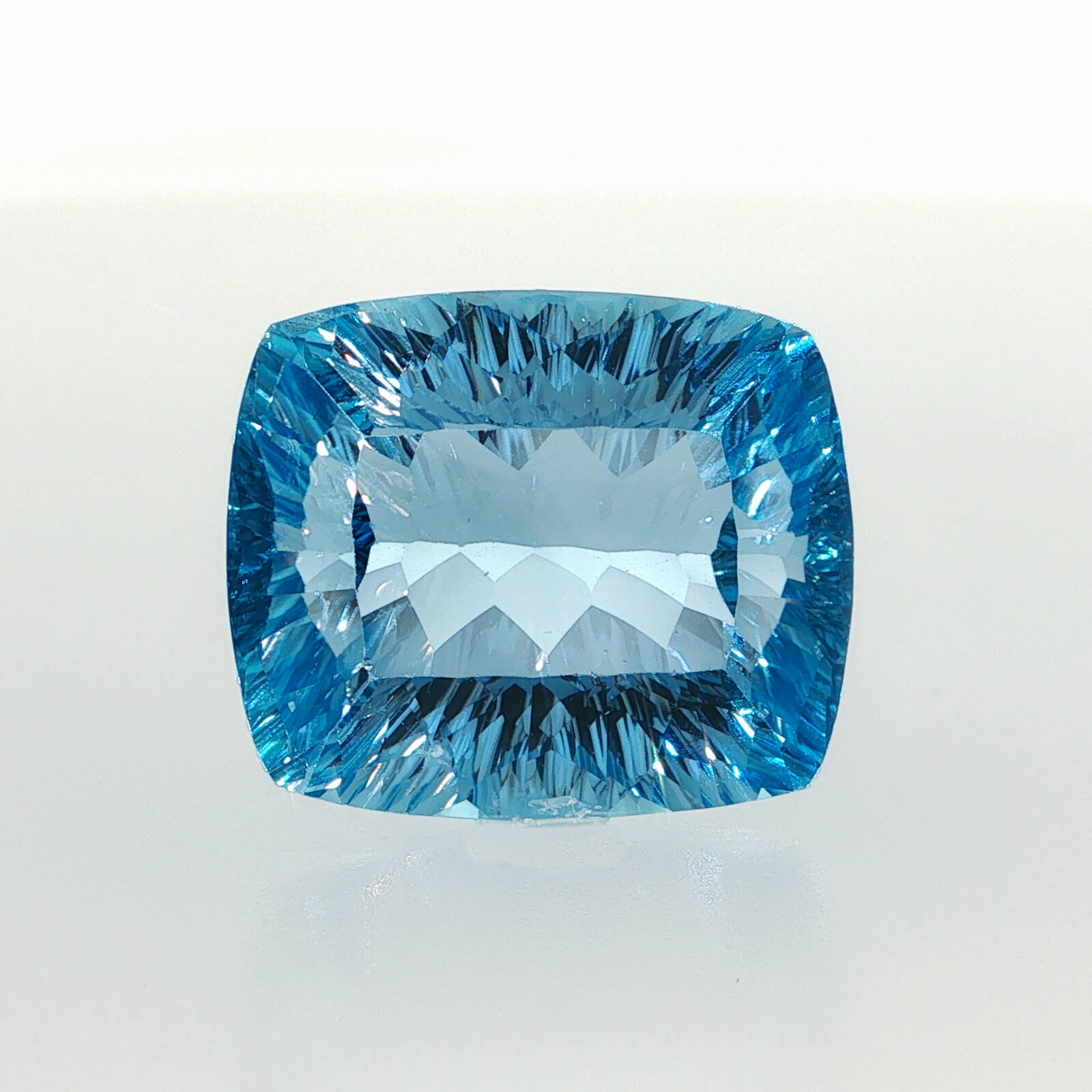 47.88 ct Swiss Blue Topaz cushion cut eye clean loose gemstone