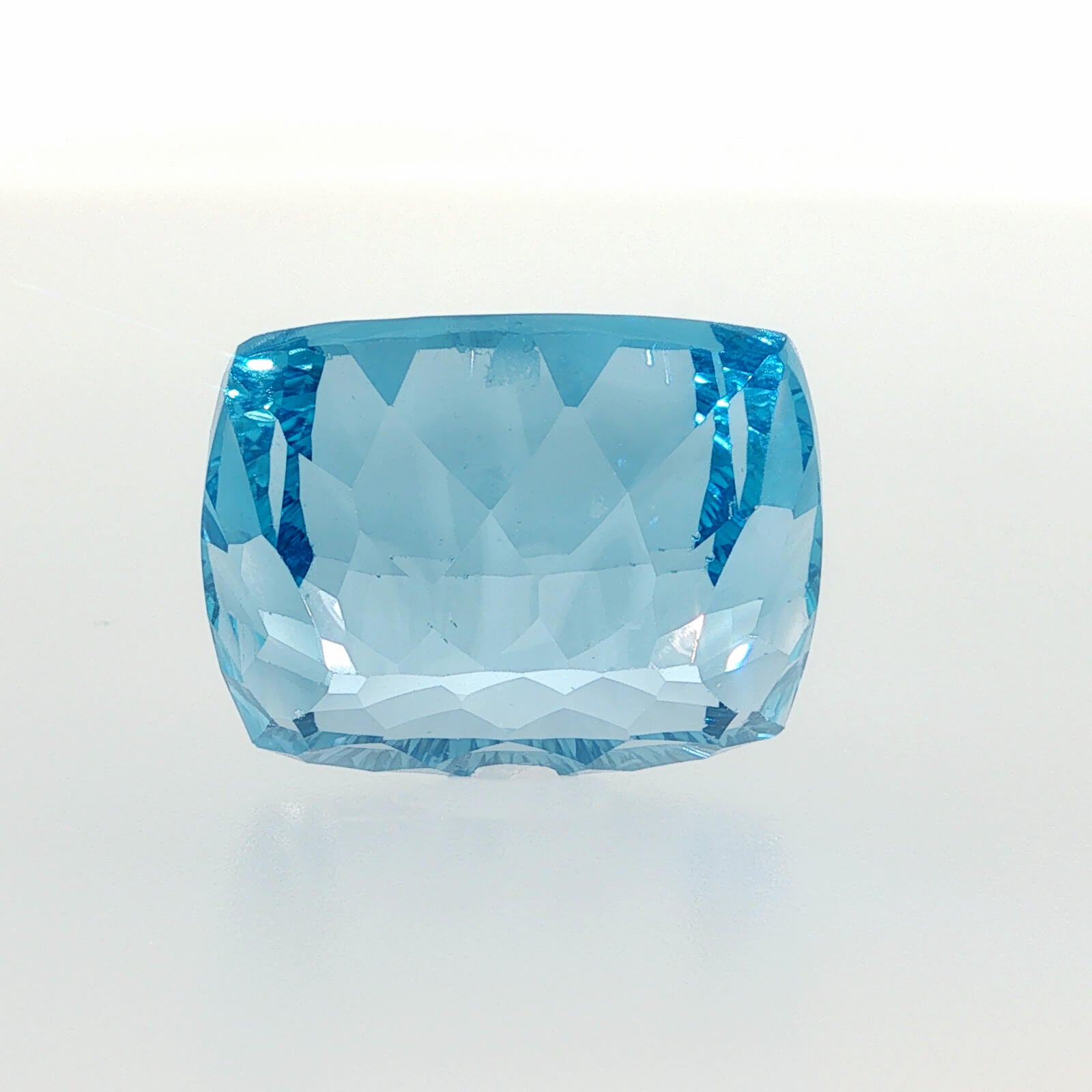 47.88 ct Swiss Blue Topaz cushion cut eye clean loose gemstone