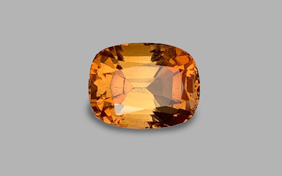 Natural Topaz 4.70 ct – Vivid Orange, Cushion Cut, Heated, Pakistan