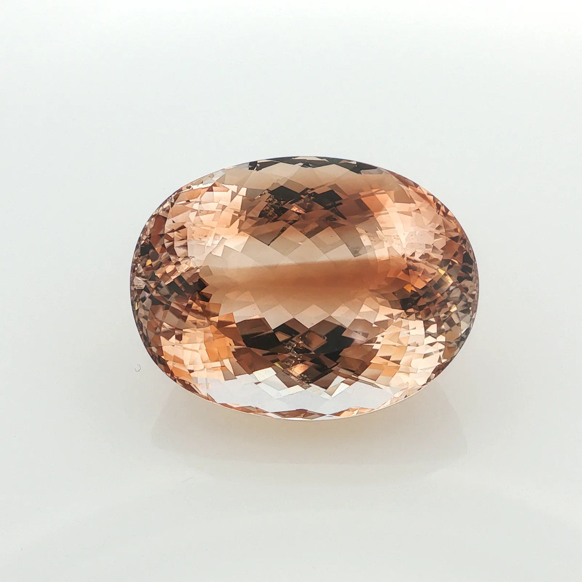 Natural untreated topaz, brown, oval cut, 691.5 ct, loose gemstone, view 5.
