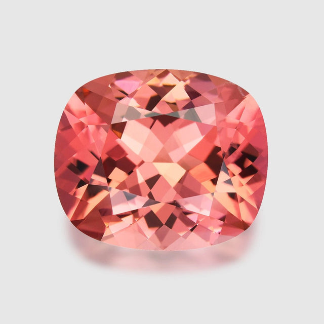Natural Tourmaline 8.06 ct – Cushion Cut, Namibia, Orangey Pink