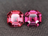Natural Umbalite Garnets 3.30 ct – Asscher Cut Matching Pair, Untreated