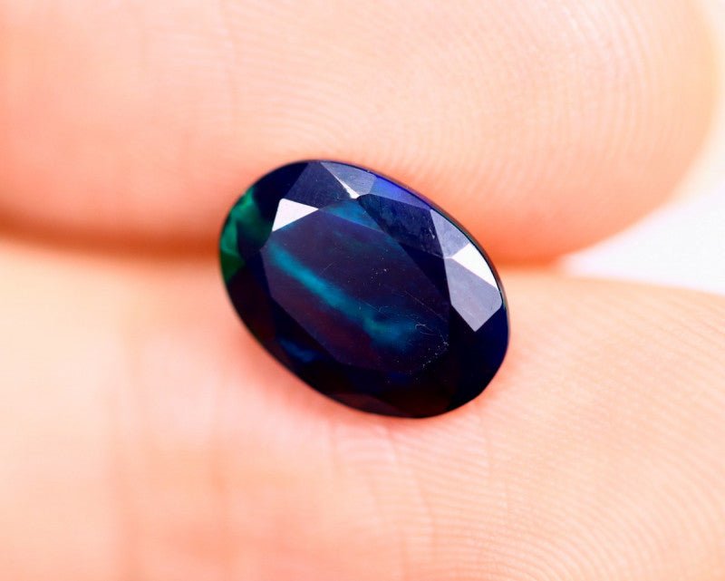 Natural Welo Smoked Opal 1.41 ct – Oval Faceted Cut