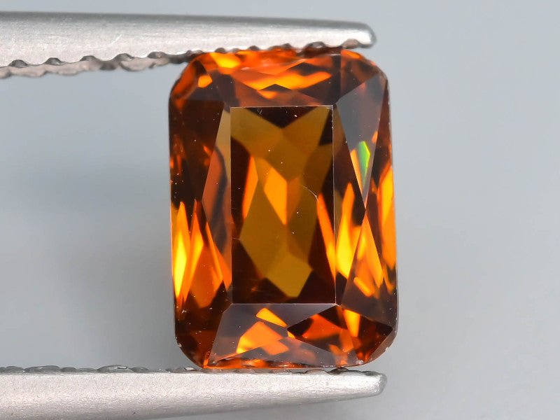 Natural Whiskey Honey Brown Zircon 2.45 ct – Octagonal Cut, Untreated