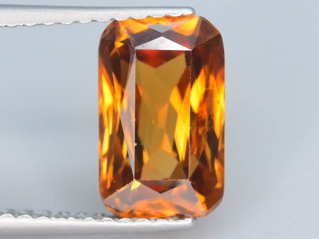 Natural Whiskey Honey Brown Zircon 3.25 ct – Rectangular Step Cut, Untreated
