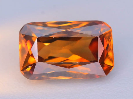 Natural Whiskey Honey Brown Zircon 3.25 ct – Rectangular Step Cut, Untreated