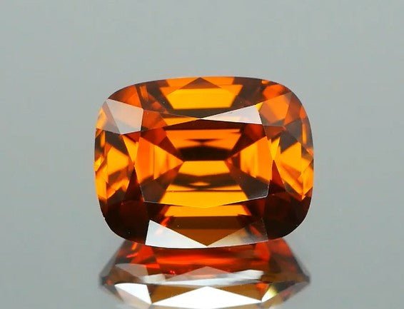 Natural Whiskey Honey Brown Zircon 3.79 ct – Cushion Cut, Untreated, Madagascar