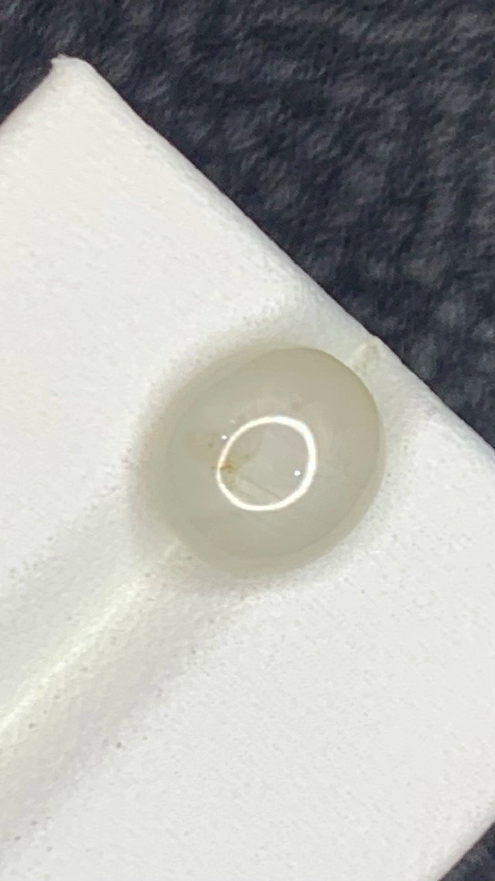 Natural White Sapphire 4.85 ct – Oval Cabochon, Untreated