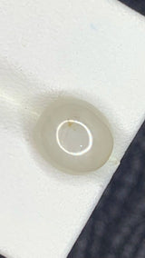 Natural White Sapphire 4.85 ct – Oval Cabochon, Untreated