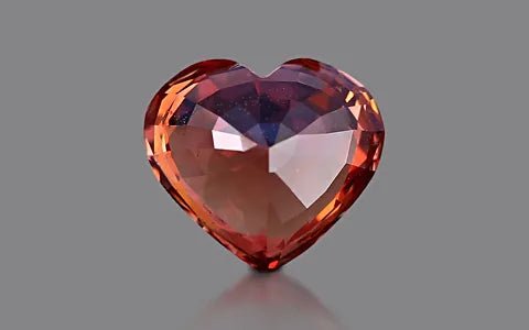 Padparadscha Sapphire Pendant – Heart - Shaped, One - of - a - Kind by Sosna Gems