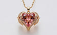 Padparadscha Sapphire Pendant – Heart - Shaped, One - of - a - Kind by Sosna Gems
