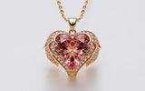 Padparadscha Sapphire Pendant – Heart - Shaped, One - of - a - Kind by Sosna Gems