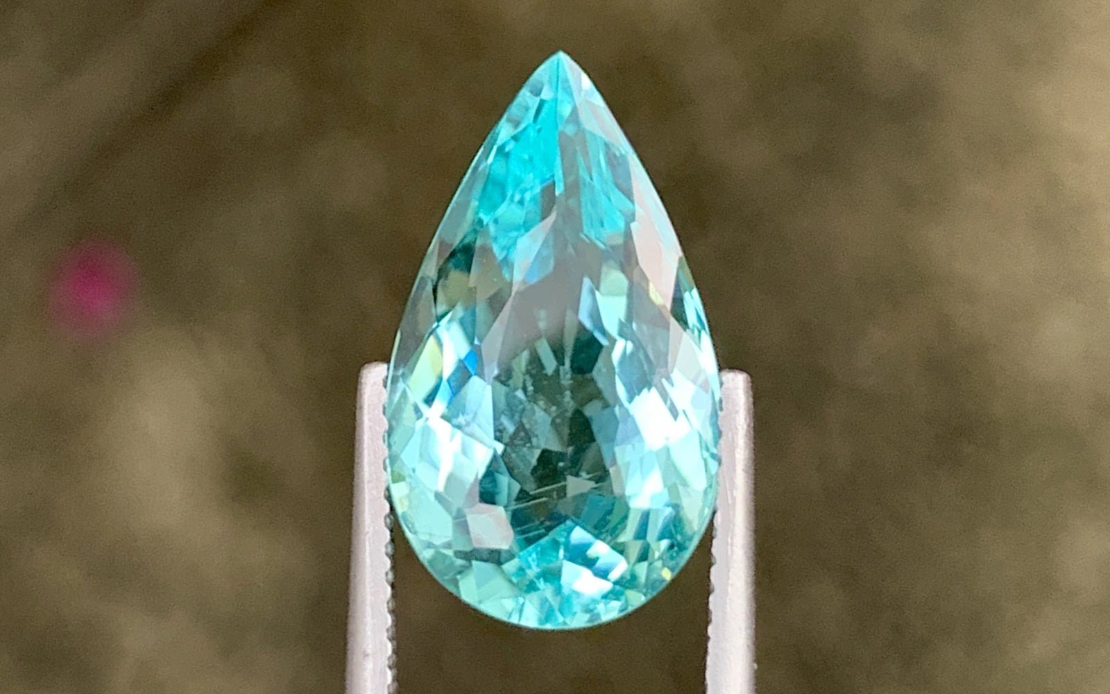 Paraiba Tourmaline 7.60 ct – Pear Cut, GIA Certified, Untreated