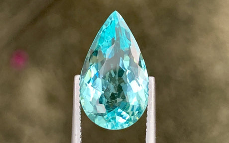 Paraiba Tourmaline 7.60 ct – Pear Cut, GIA Certified, Untreated