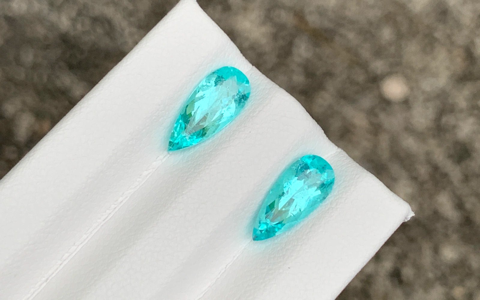 Paraiba Tourmaline Pair 2.72 ct – Pear Cut, GIA Certified, Untreated