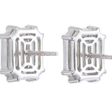 Piecut Diamond Earrings 0.78 ct – 18K White Gold