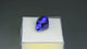 Natural tanzanite, 6.91 carats, purplish-blue color, pear cut, heat-treated, collectible gemstone