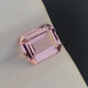 Natural pink tourmaline, 0.51 carats, octagon cut, eye clean clarity, untreated, Mozambique