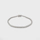 18K white gold tennis bracelet with 1.70 ct round diamonds