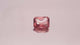 Natural Red Apatite 2.01 carats, emerald cut, light orangy red gemstone, untreated