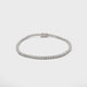 18K white gold tennis bracelet with 2.86 ct round diamonds