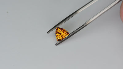 Citrine 1.19 ct – Trilliant Cut Heated VVS Clarity Yellow Gemstone