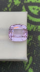 10.70 ct pink kunzite in cushion cut from Afghanistan, heat treated