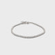 18K white gold diamond tennis bracelet with round diamonds