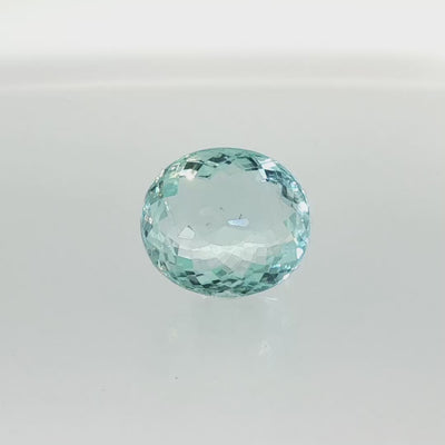 14.68 ct Aquamarine oval cut eye clean loose gemstone