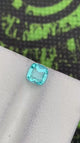 Natural apatite, 0.90 carats, cushion cut, untreated, eye clean, vivid blue color, Pakistan origin