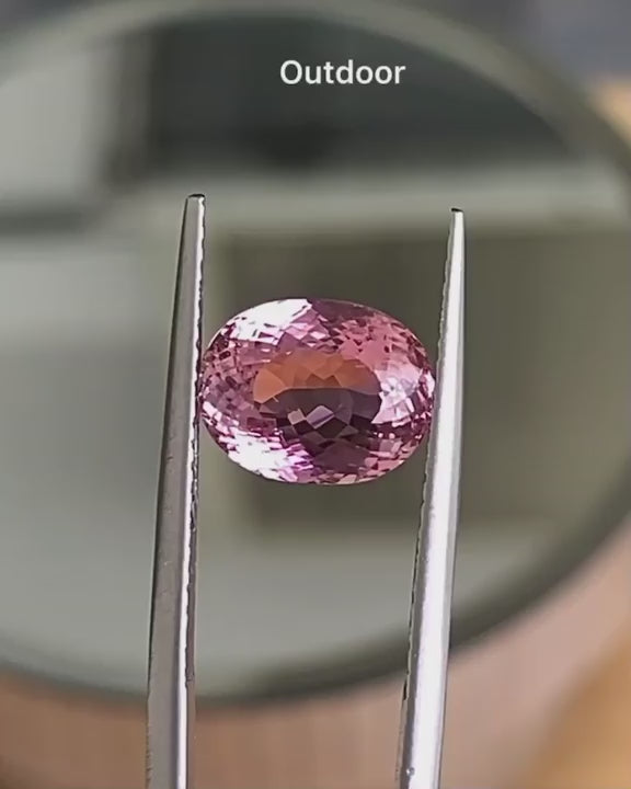 Natural Pink Tourmaline 3.04 ct, Oval cut, Untreated