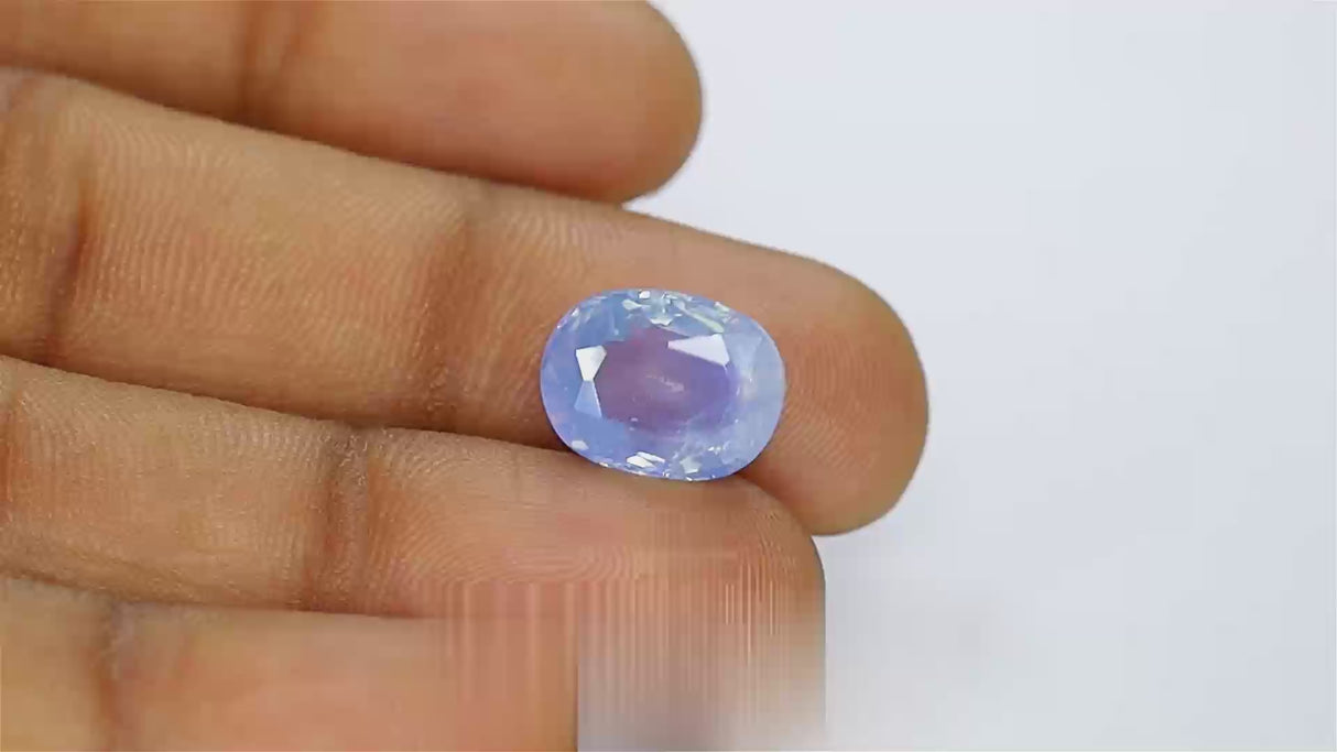 8.03 ct natural bluer kashmir sapphire, certified