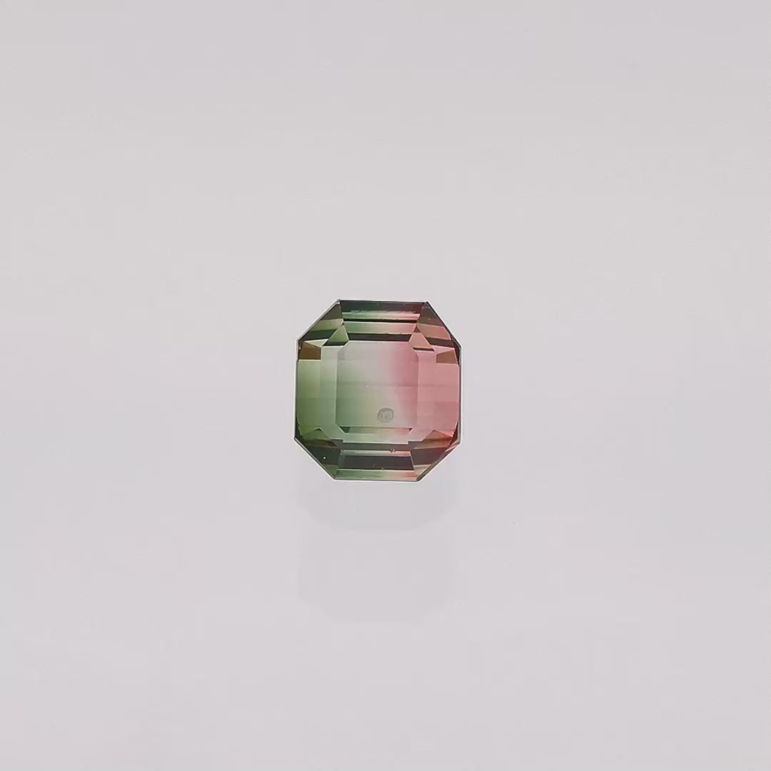 Watermelone Tourmaline 5.52 ct - Octagonal Cut, Untreated