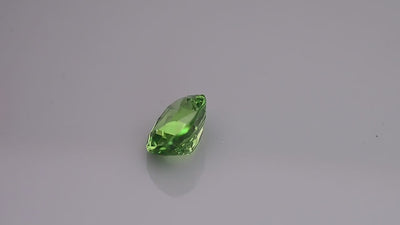 Ugrandite garnet, mint grossular, 1.16 carats, oval cut, untreated, from Tanzania