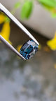 Natural Blue Cobalt Spinel, 2.13 carats, cushion cut, deep blue color, untreated, GFCO certified